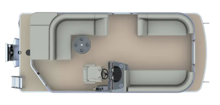 2023 GODFREY SWEETWATER 2186 C TWIN - Maroon/Silver Rail