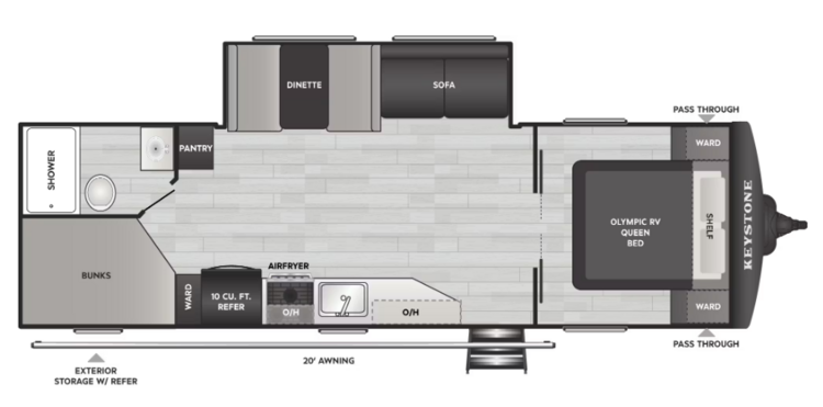 2026 KEYSTONE HIDEOUT 262BHS