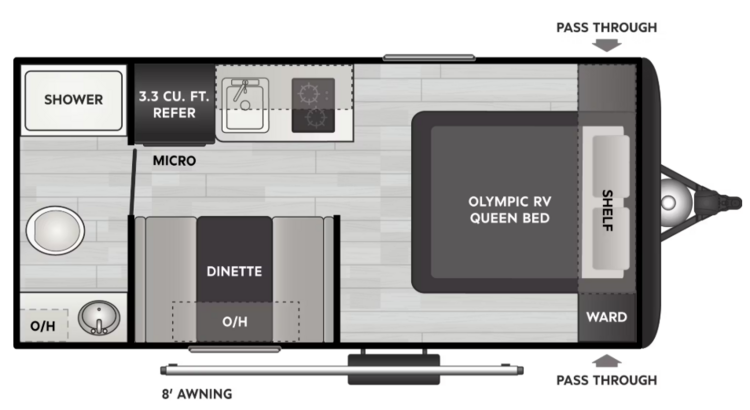 2026 KEYSTONE HIDEOUT MINI 166RB