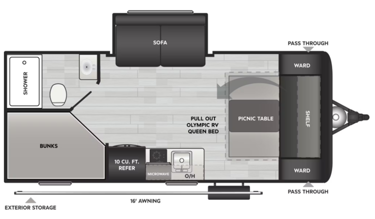 2026 KEYSTONE HIDEOUT MINI 199BHS