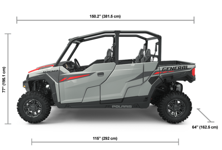 2025 POLARIS GENERAL 4 1000 SPORT - GHOST GRAY