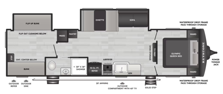 2026 KEYSTONE HIDEOUT 310BXR