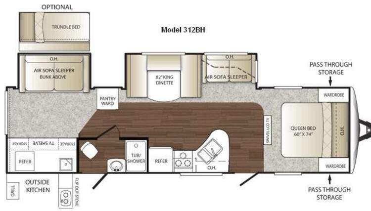 2011 KEYSTONE OUTBACK 312BH